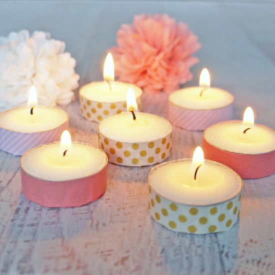Washi Tape Tea-Light Candles