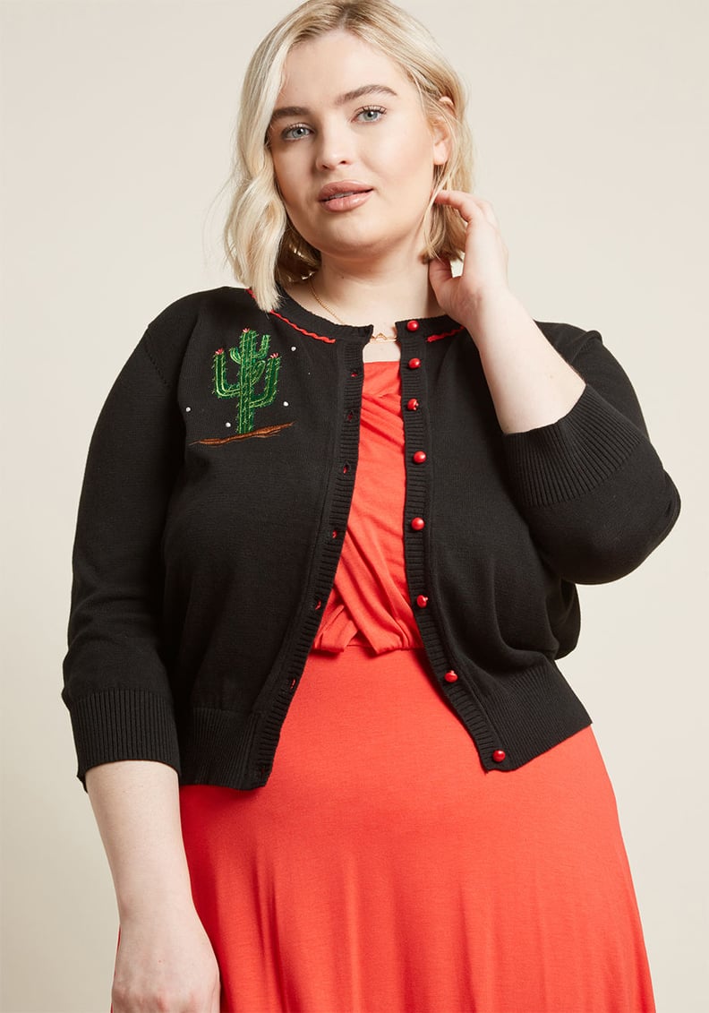 ModCloth Collectif Thorn This Way Cropped Cardigan