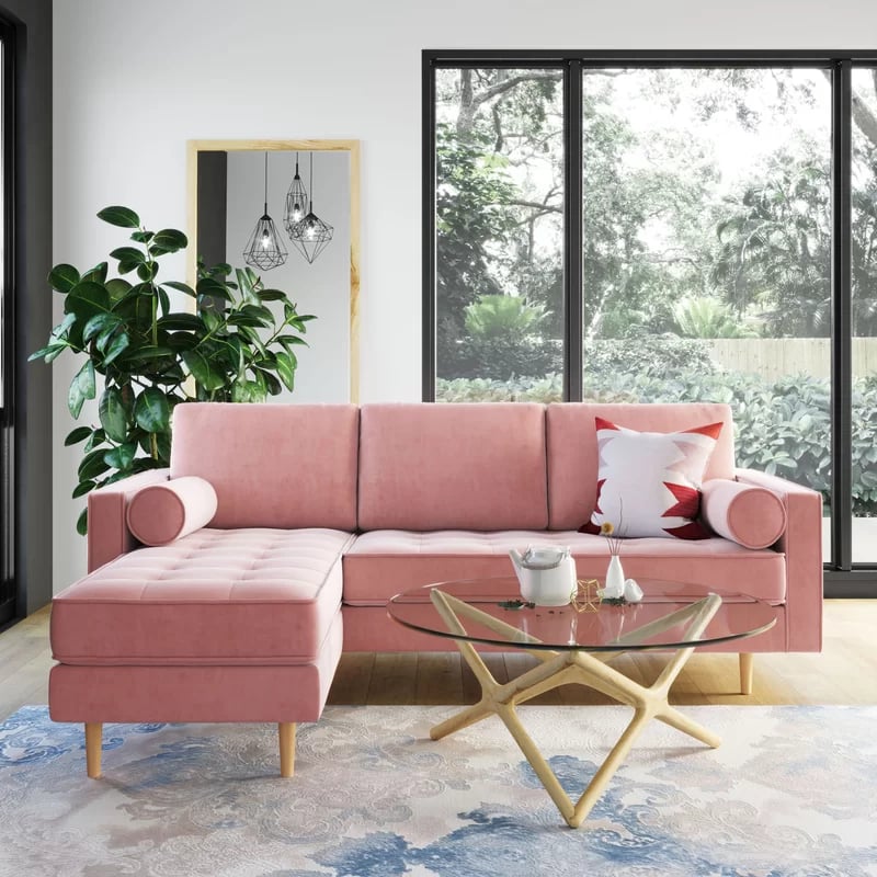 The Best MidCentury Modern Sectional AllModern Luo Reversible Sofa
