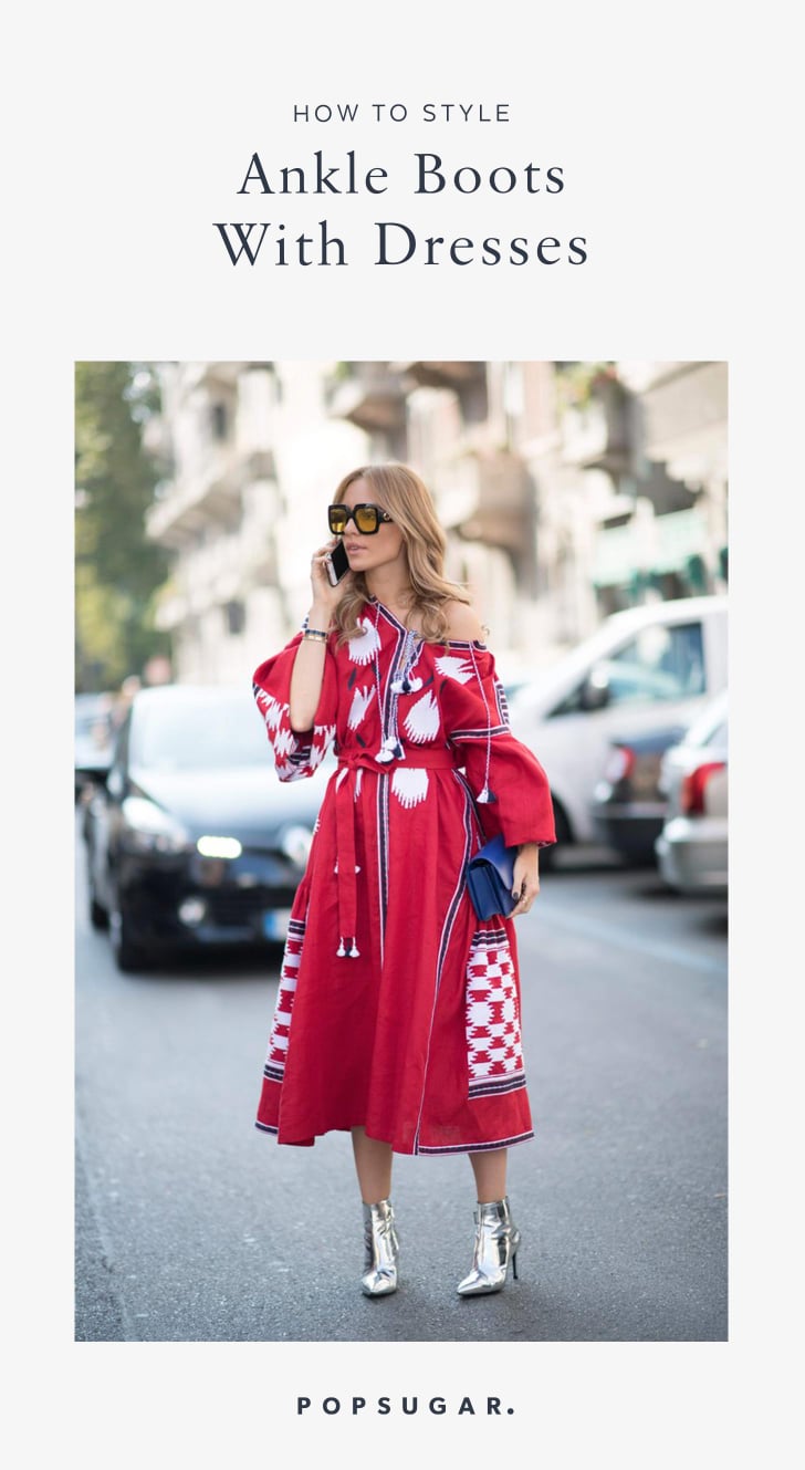 How to Wear Ankle Boots With Dresses
