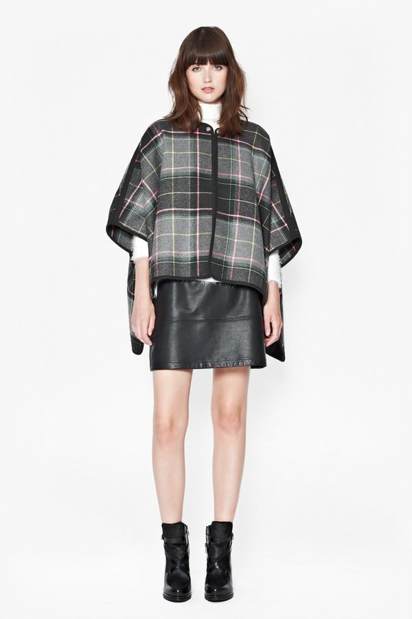 French Connection Felix Checked Cape ($398)
