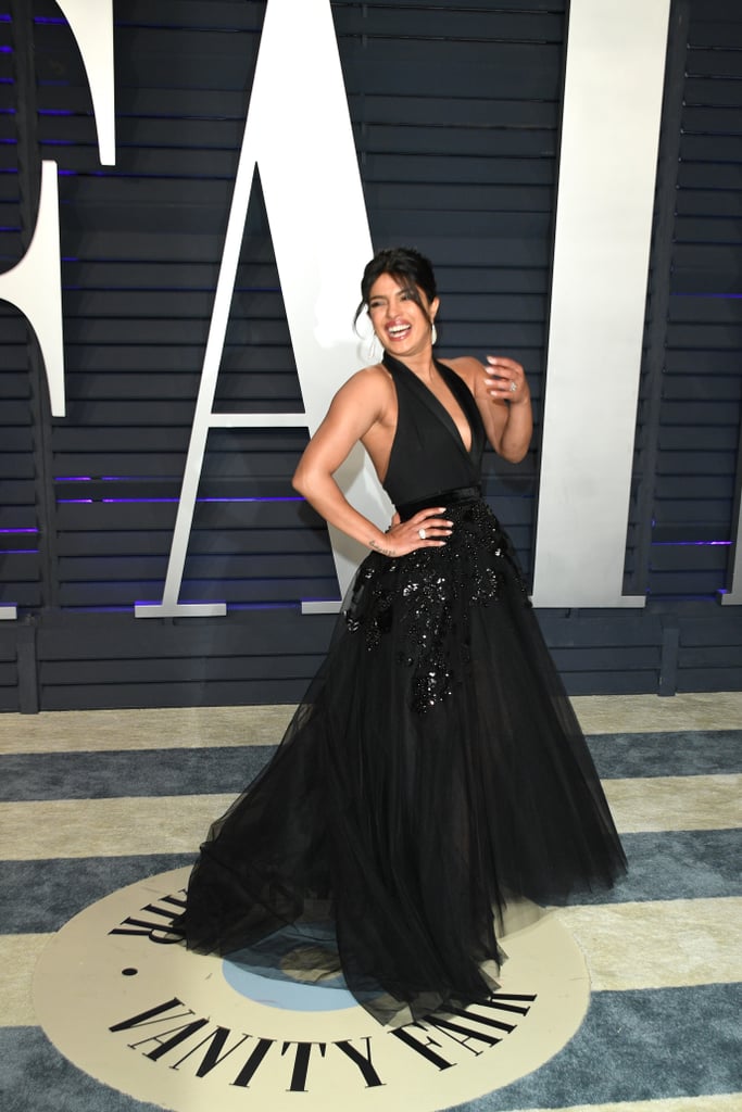 Priyanka Chopra Elie Saab Dress at Vanity Fair Oscars Party