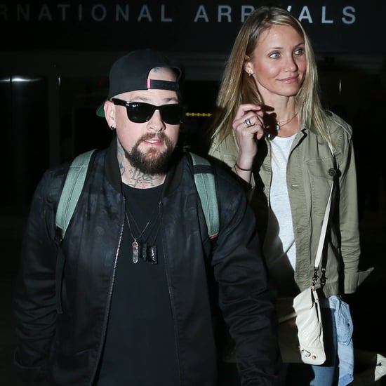 Cameron Diaz and Benji Madden Hold Hands LAX August 2015