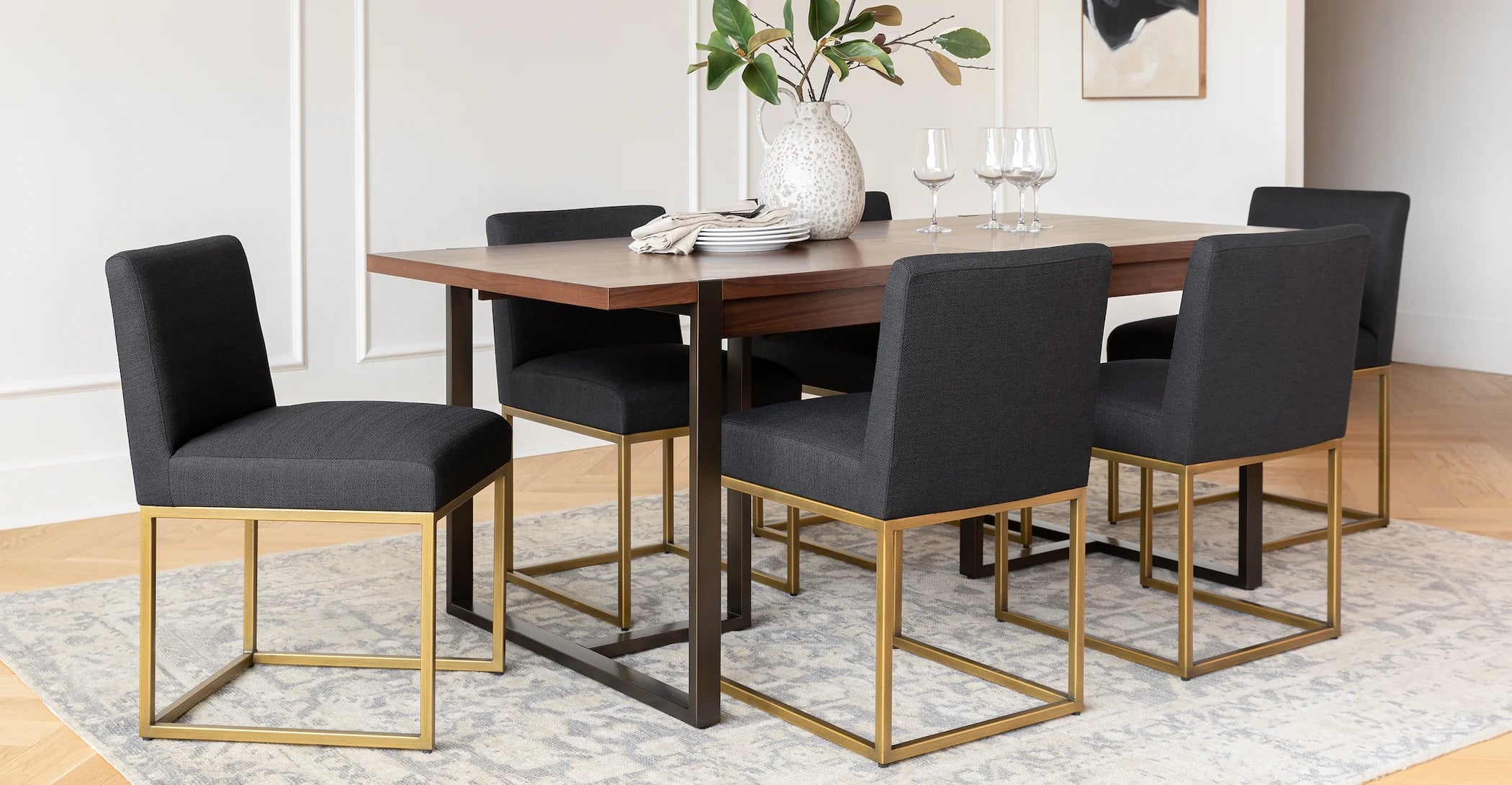 Article black cheap dining chair