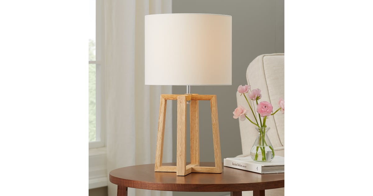 Mainstays Wood Geometric Base Table Lamp Best Cheap Products From