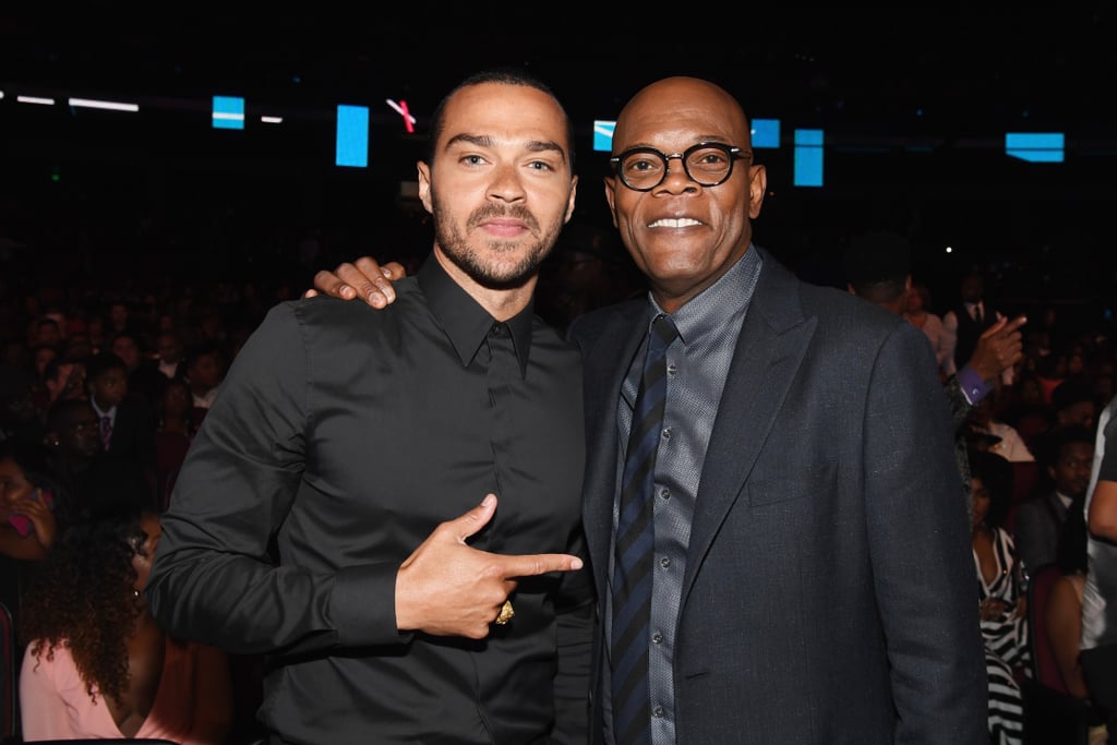 Pictured: Jesse Williams and Samuel L. Jackson