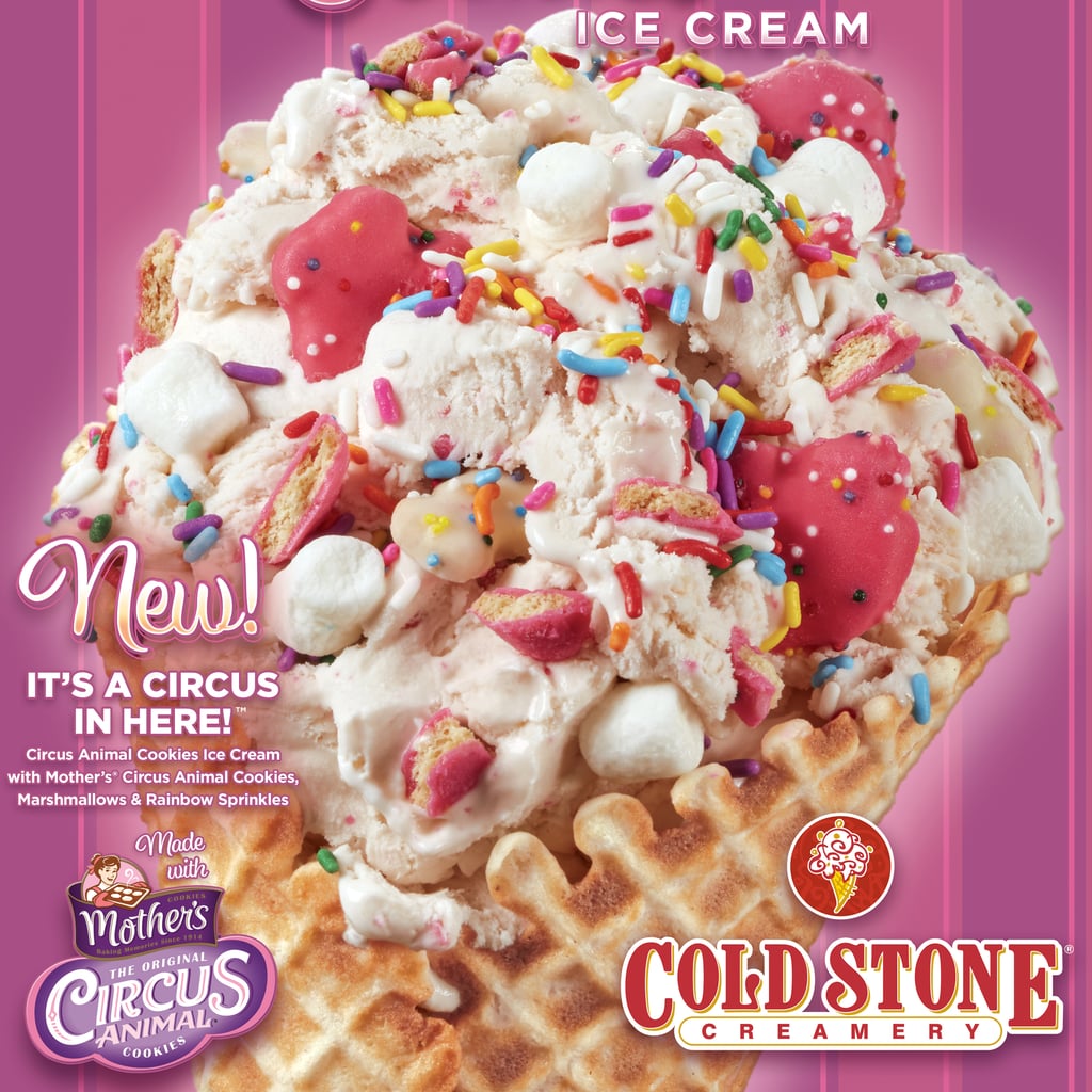 Cold Stone Circus Animal Cookie and Golden Oreo Ice Cream