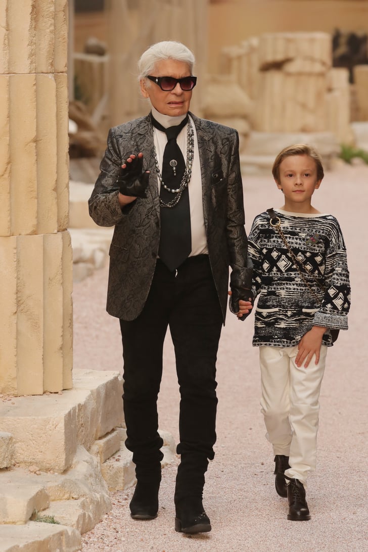 Karl Lagerfeld Waved to the Crowd With His Godson | Chanel Cruise ...