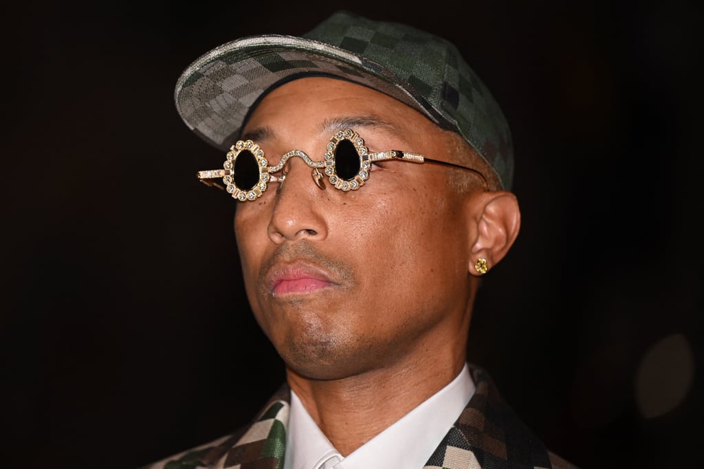 Pharrell Williams's Diamond Sunglasses at Louis Vuitton Show | POPSUGAR ...