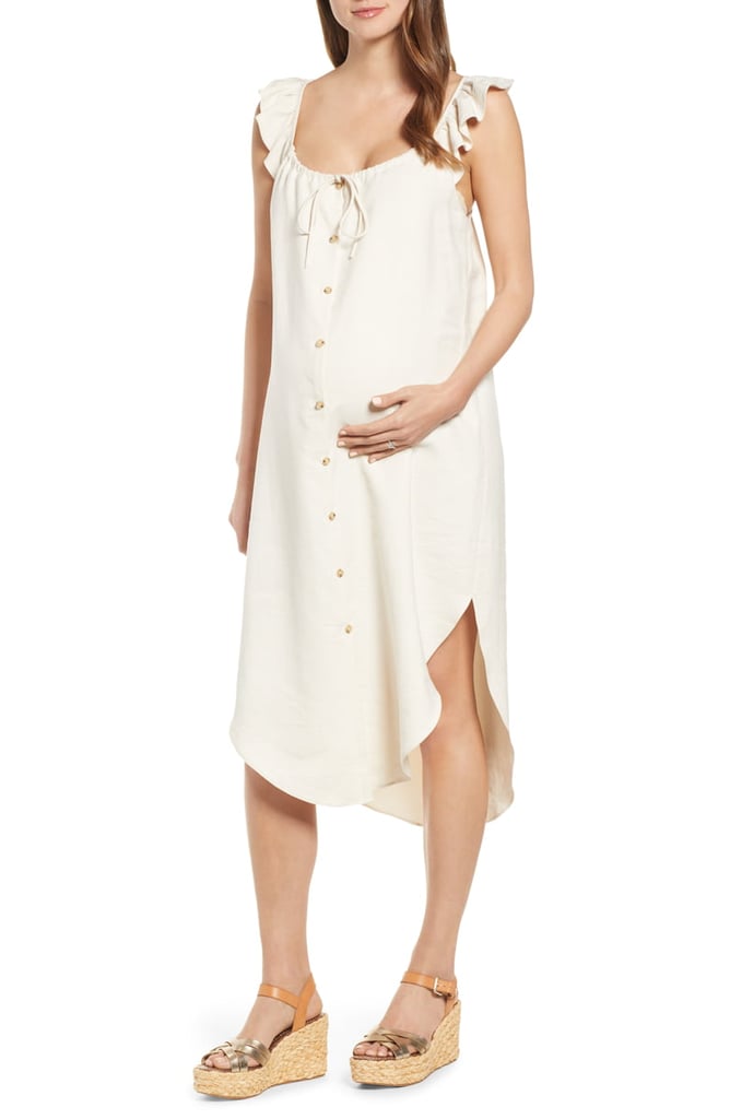 Hatch Jenna Dress Best Lightweight Maternity Dresses 2019 POPSUGAR Family Photo 8
