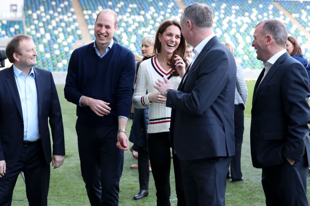 Kate Middleton's White Sweater in Northern Ireland