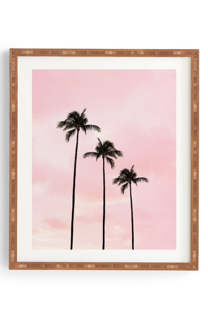 Deny Designs Palm Trees & Sunset Framed Wall Art | The ...