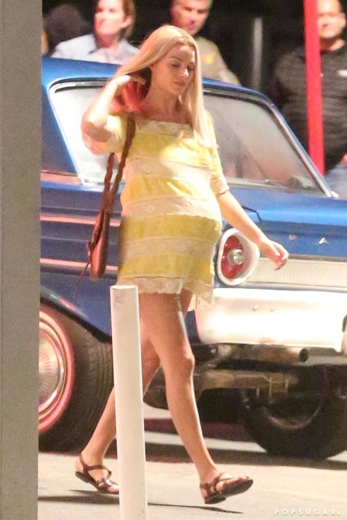 Margot Robbie as Pregnant Sharon Tate Pictures Oct. 2018