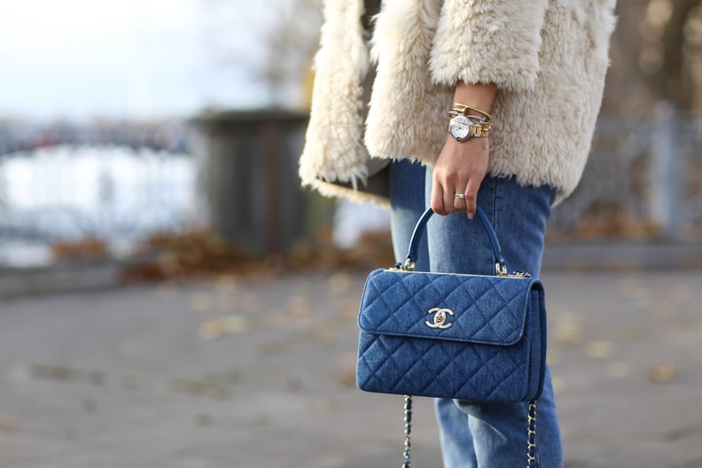 chanel mini flap bag outfit