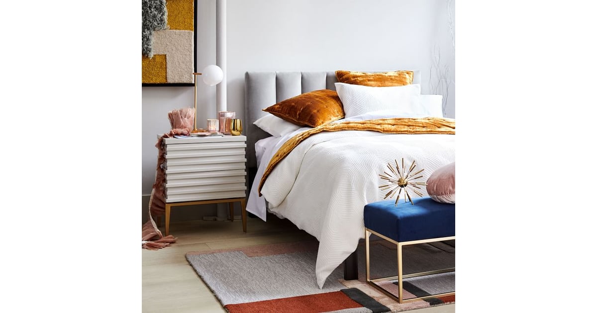 West Elm Channel Tufted Headboard The Best Upholstered Beds and Headboards 2021 POPSUGAR