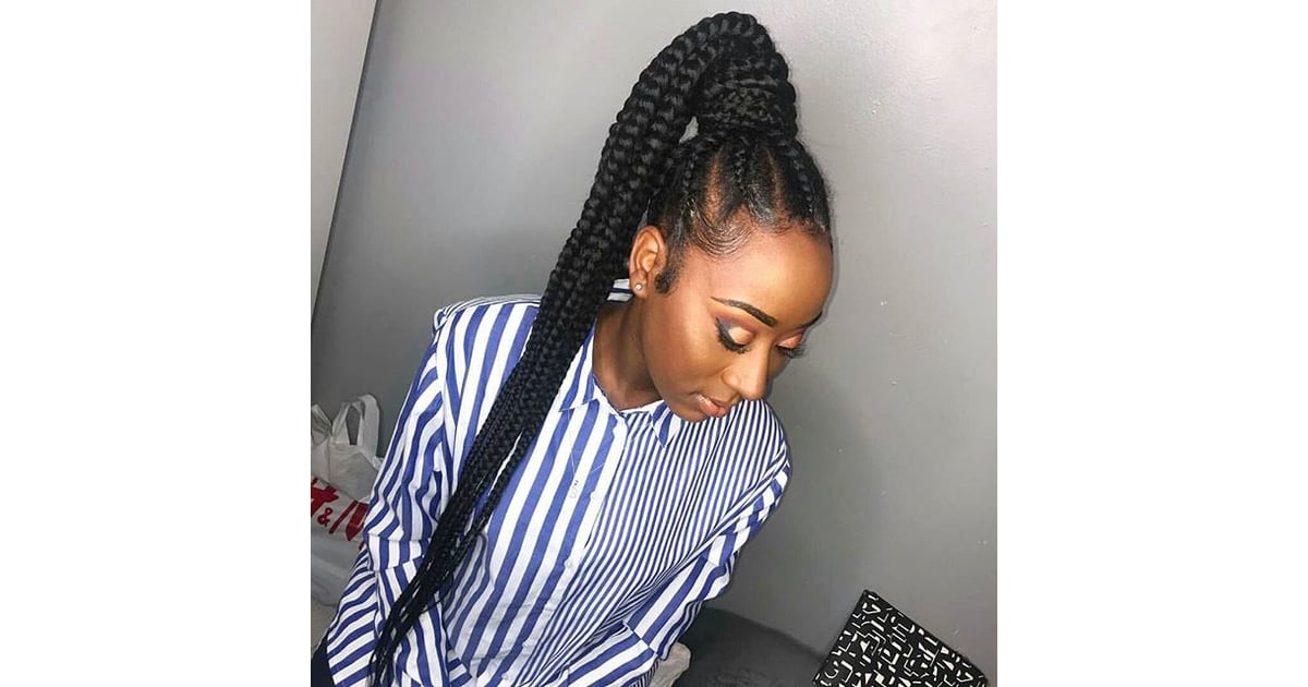 Ghana Braids | Black Braided Hairstyles With Extensions ...