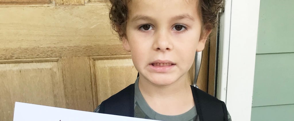 Even This Kid Knows His Mom's Handmade First-Day-of-School Sign Is Peak Laziness