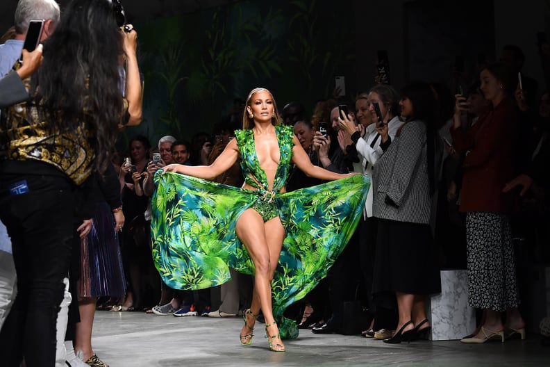 See Pictures of Jennifer Lopez in the Versace Spring 2020 Show