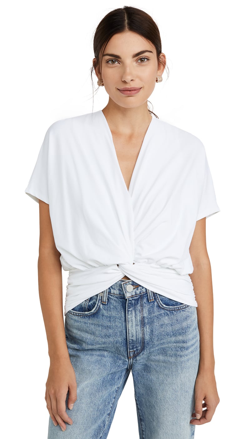 Susana Monaco Twist-Front Dolman Top