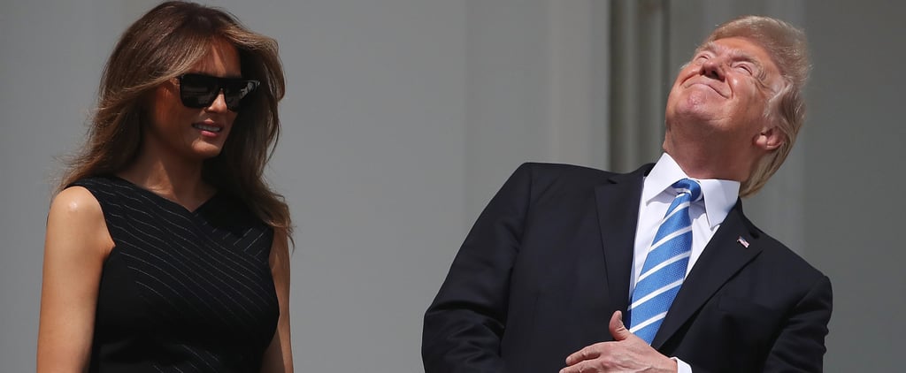 Trump Looks at Sun Without Glasses During Solar Eclipse