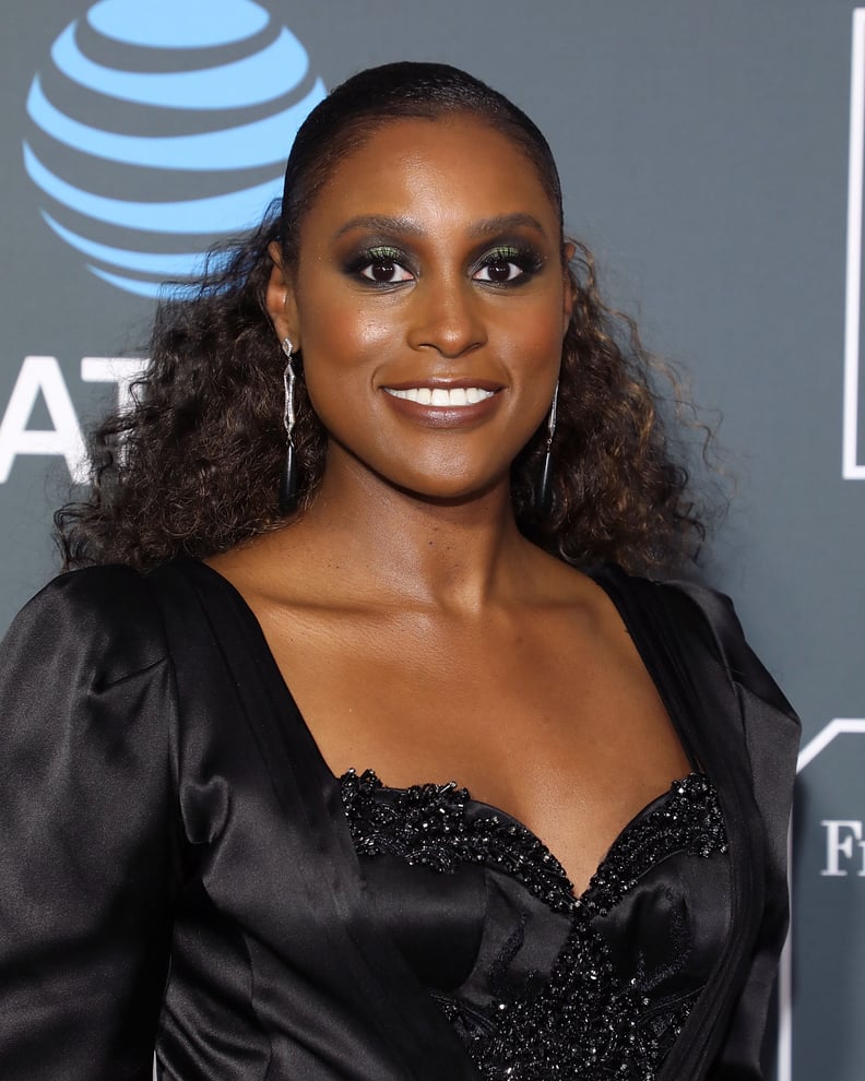 Issa Rae's Smoky Eye Makeup and Sleek Pony