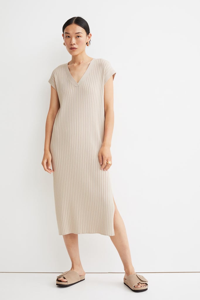 For a Relaxed Look: Rib-knit Dress