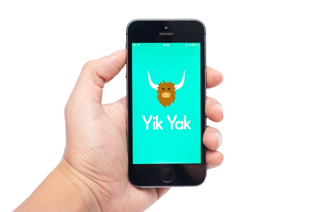 Yik Yak is a free social-networking app that lets users post brief, Twitter-like comments to the 500 geographically nearest Yik Yak users. Kids can find out opinions, secrets, rumors, and more. Plus, they'll get the bonus thrill of knowing all these have come from a 1.5-mile radius (maybe even from the kids at the desks in front of them!).  
What parents need to know

It reveals your location. By default, your exact location is shown unless you toggle location-sharing off. Each time you open the app, GPS updates your location.
It's a mixed bag of trouble. This app has it all: cyberbullying, explicit sexual content, unintended location-sharing, and exposure to explicit information about drugs and alcohol.
Some schools have banned access. Some teens have used the app to threaten others, causing school lockdowns and more. Its gossipy and sometimes cruel nature can be toxic to a high school environment, so administrators are cracking down
