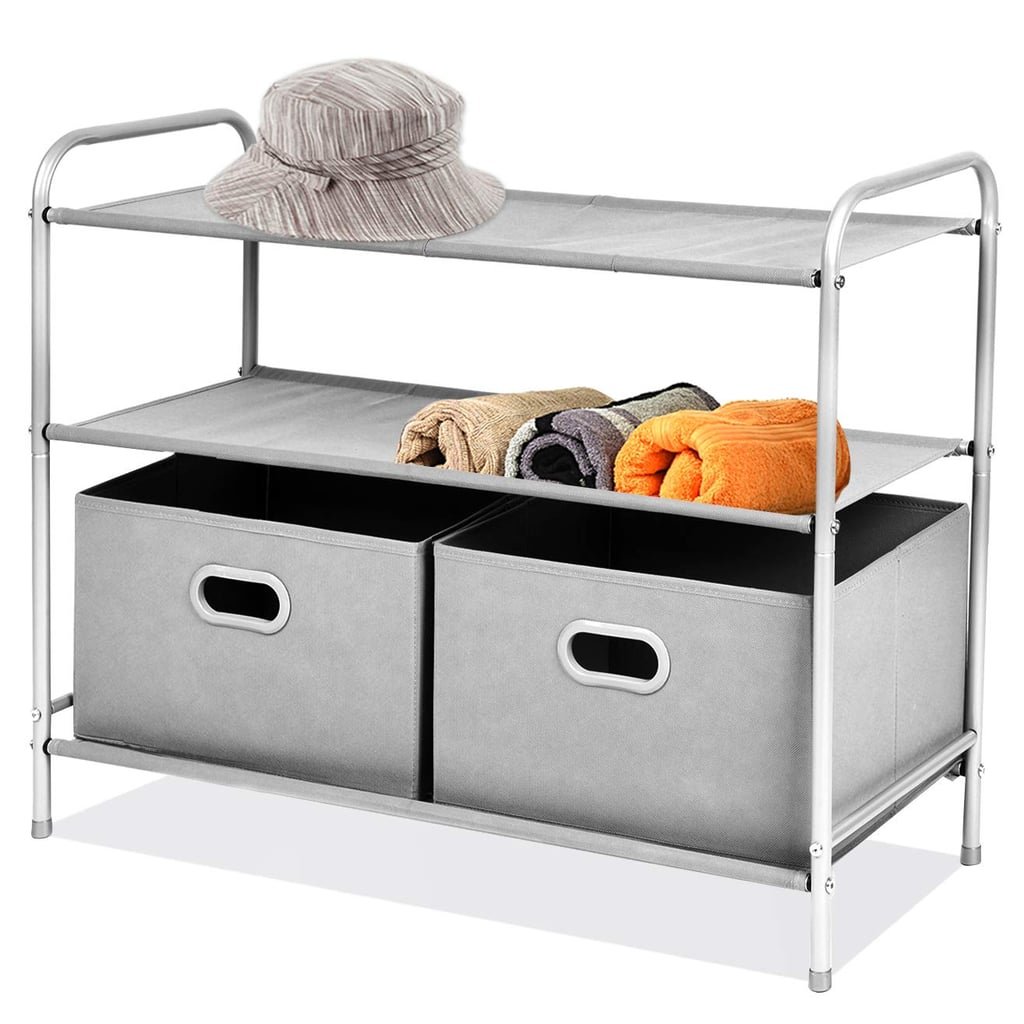 MaidMax Three-Tier Closet Shelf Organizer