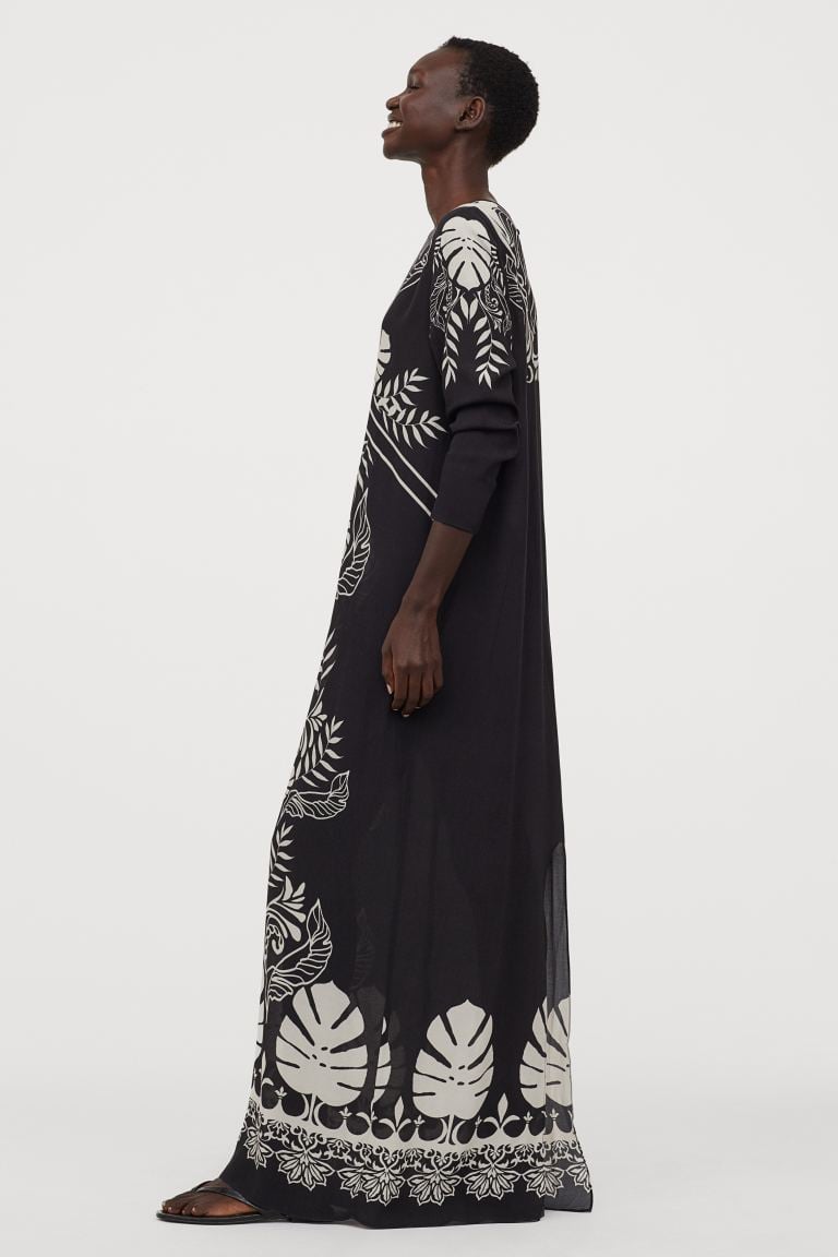 Crepe maxi on sale dress h&m