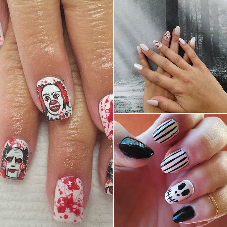 Horror Movie Nail Art Inspiration Popsugar Beauty