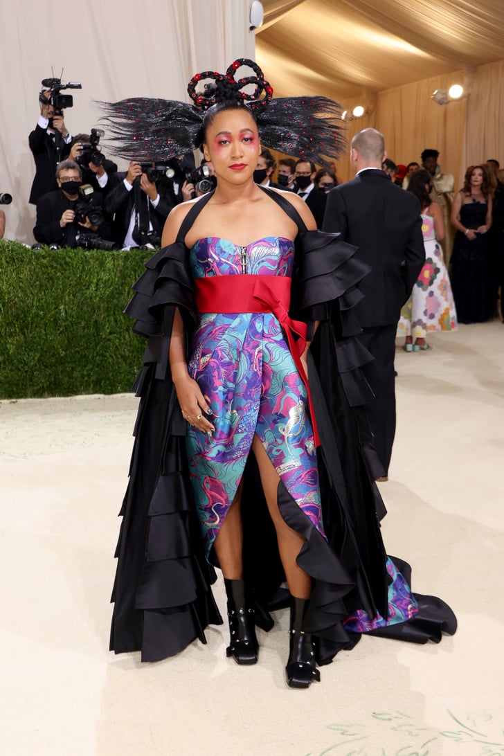 Naomi Osaka's Louis Vuitton Dress | Met Gala 2021 | POPSUGAR Fashion
