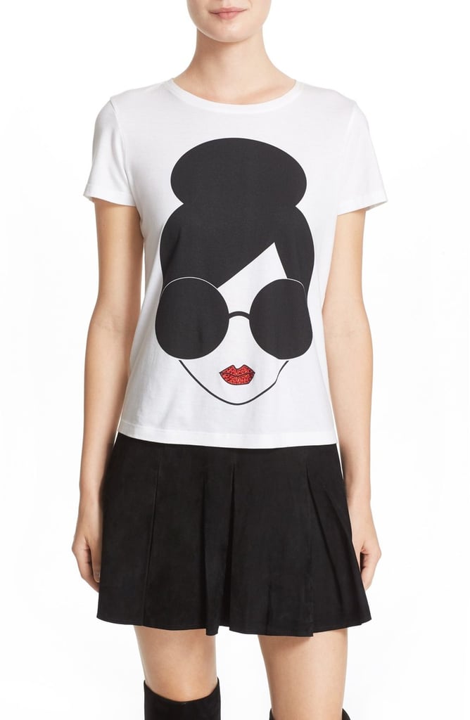 face graphic tee