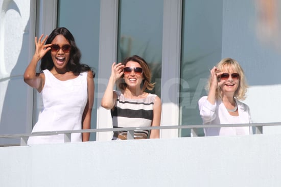 Pictures of Dannii Minogue, Twiggy, and VV Brown Filming M&S Ad in Miami