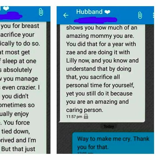 Dad Sends Wife Supportive Text Message About Breastfeeding