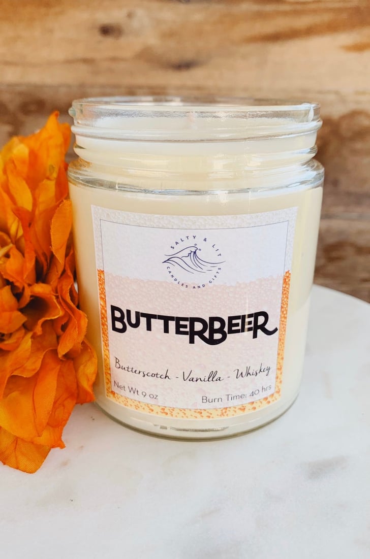 Butterbeer Harry Potter Inspired Natural Soy Candle Best Harry Potter