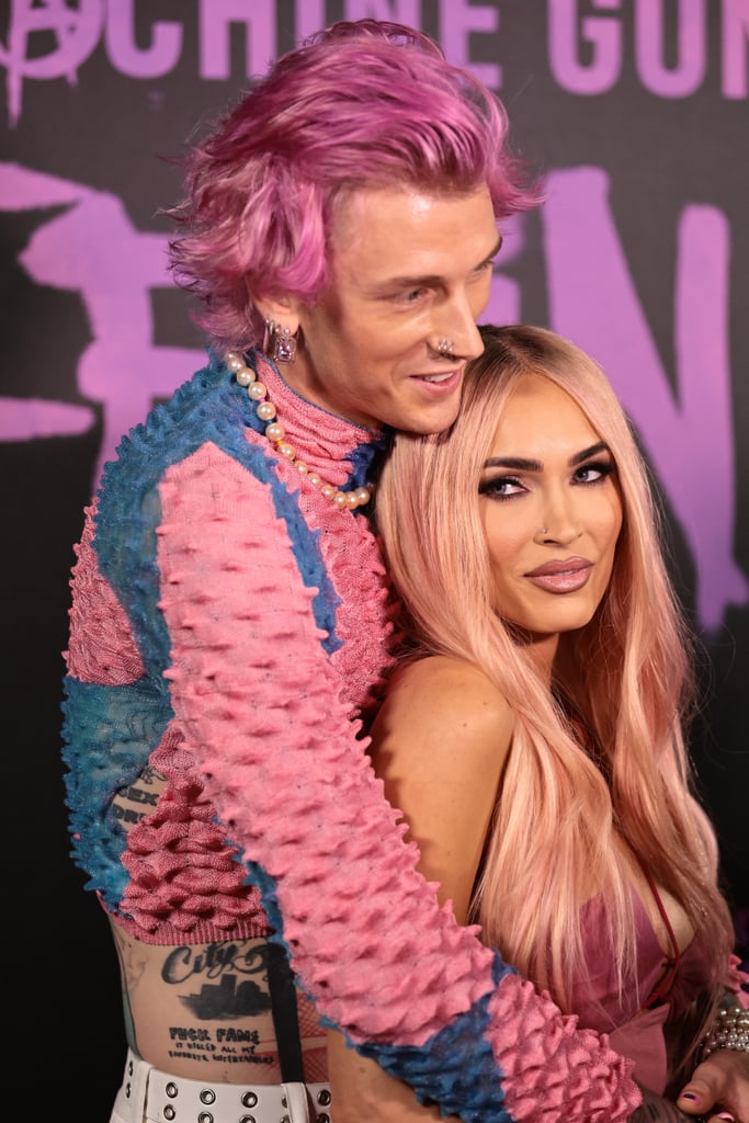 Megan Fox and Machine Gun Kelly's Matching Pink Hair Colour