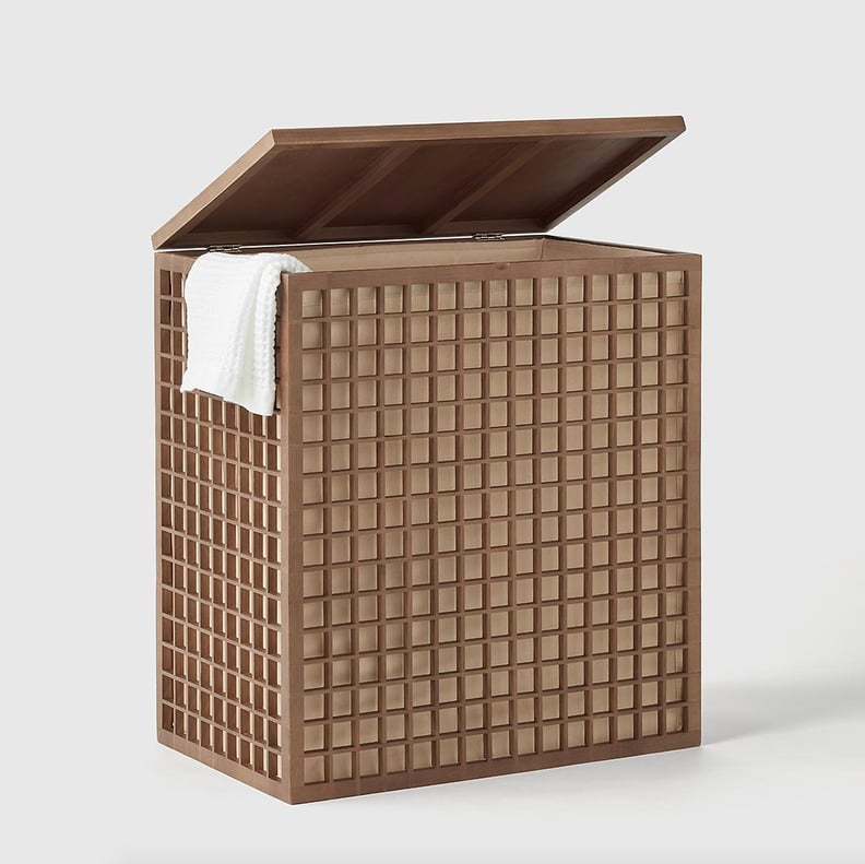 Marie Kondo Shoji 2-Section Bamboo Hamper