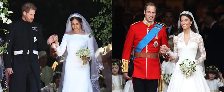 Meghan Markle and Kate Middleton Wedding Dresses Pictures