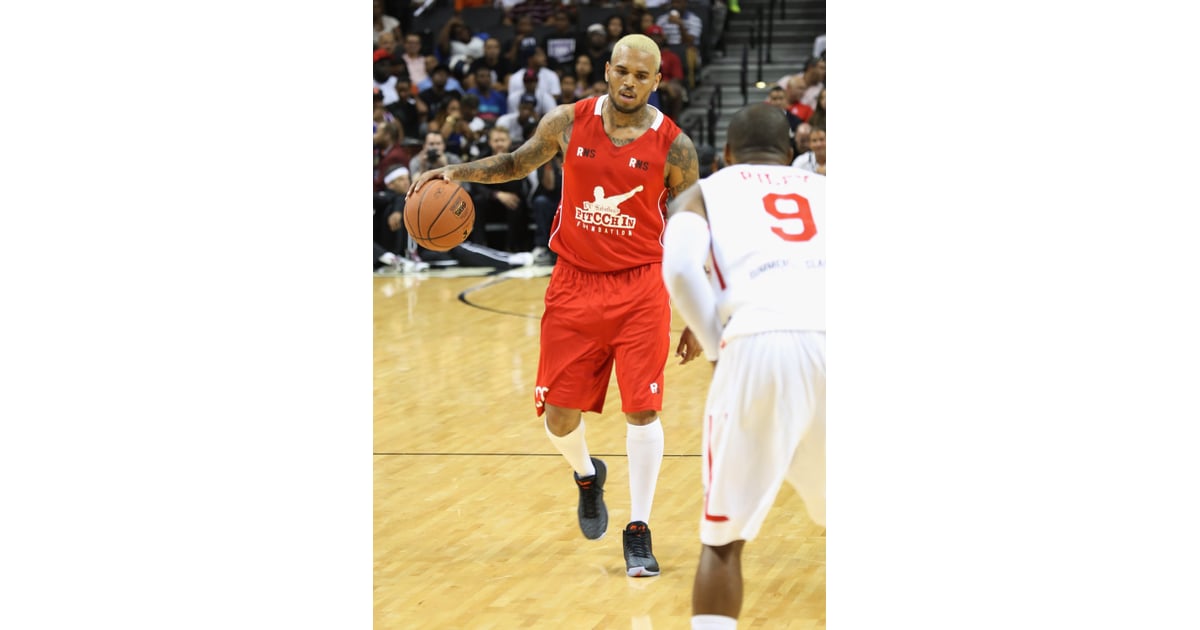 Rihanna at Chris Brown's Charity Basketball Game 2014 ...