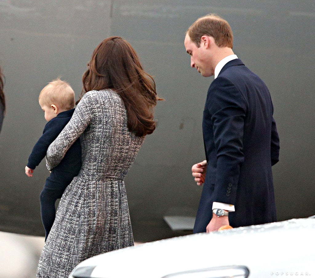 Kate Middleton and Prince William Start Tour With George