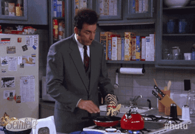 For some reason, 5A seemed to always have a bright red kettle on the gas range, which Kramer, of course, used more than anyone.