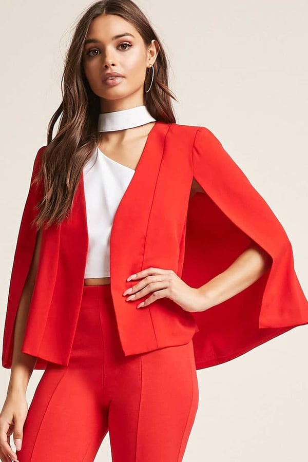 Forever 21 Open-Front Cape Blazer