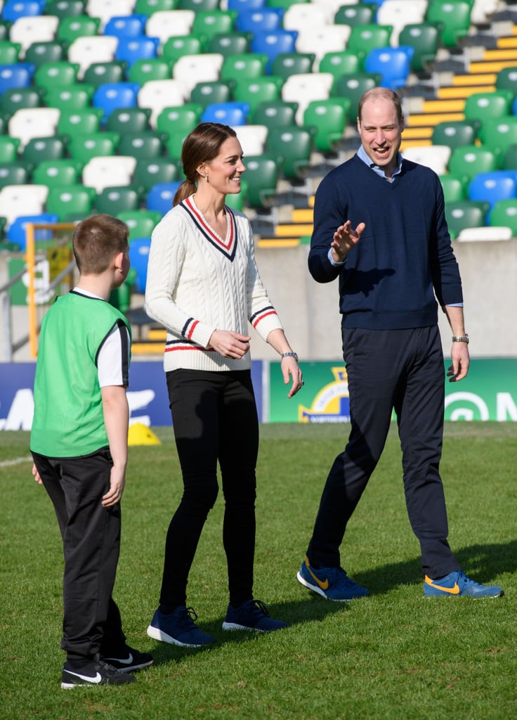 Kate Middleton's White Sweater in Northern Ireland