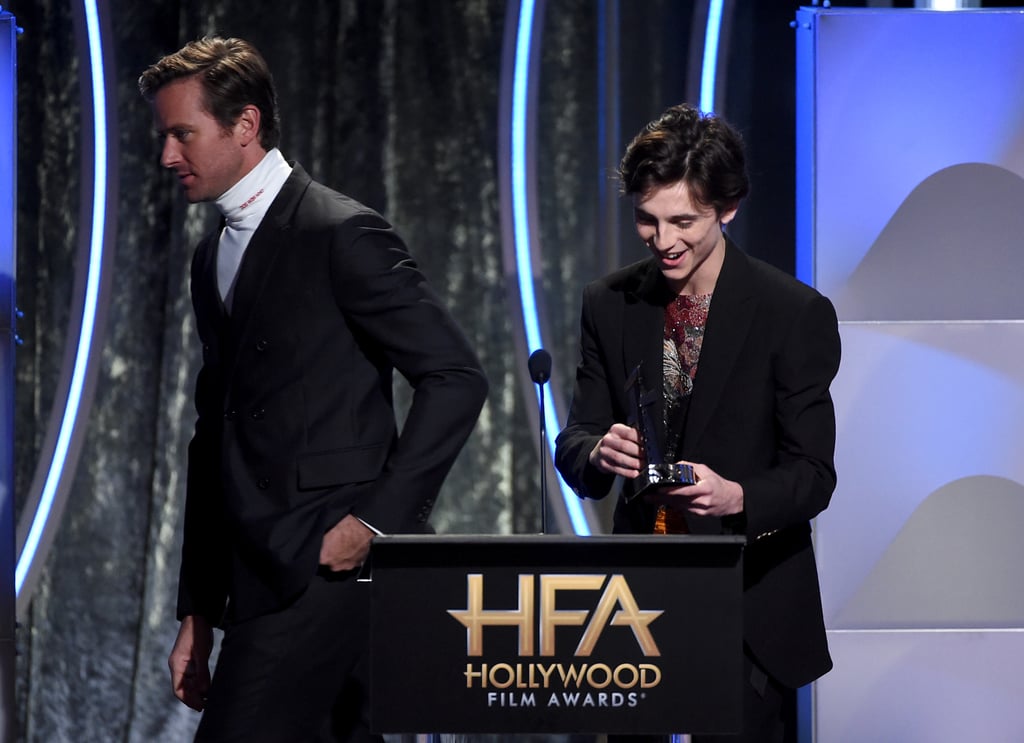 Timothée Chalamet and Armie Hammer at Hollywood Film Awards