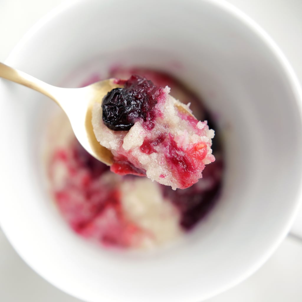 "Bake" easy blueberry muffins in the microwave.