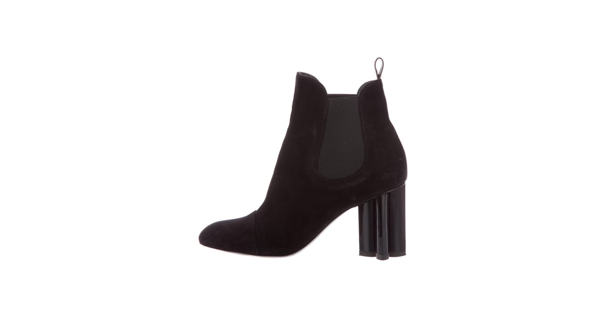 Louis Vuitton Suede Silhouette Ankle Boots | The Best Luxury Fashion Brands to Buy and Sell Used ...