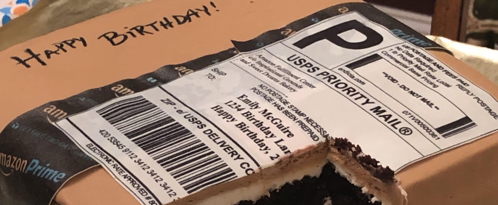 Husband Gives Wife Amazon Box Cake For Her Birthday