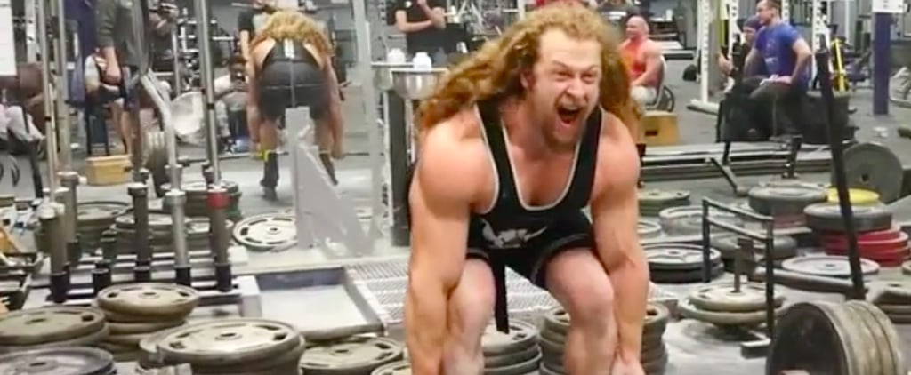 Jon Call Deadlifts 495 Pounds on Rollerblades | Video