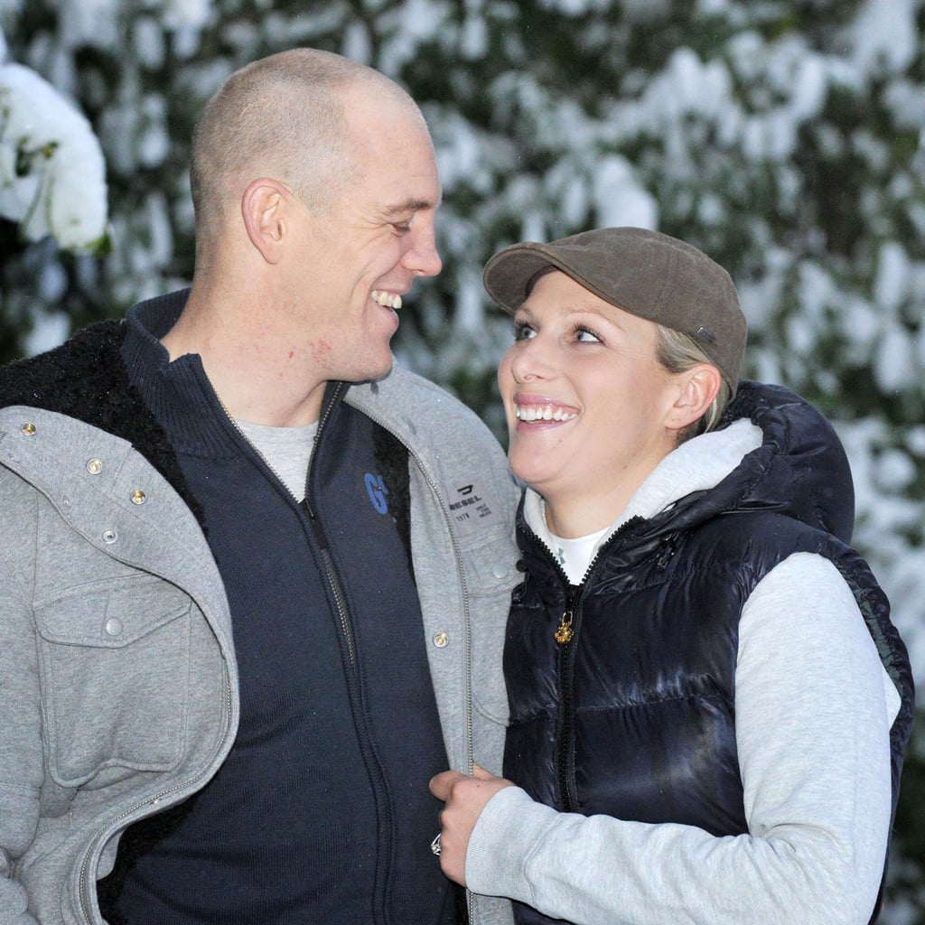 Zara and Mike announced their engagement with a casual photocall in 2011.