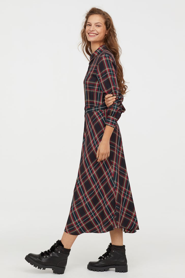 JacquardWeave Dress Best H&M Products December POPSUGAR Fashion